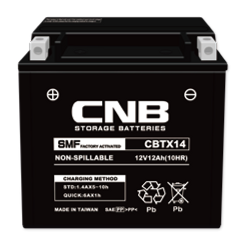 CNB CBTX14-FA MC Batteri 12Ah