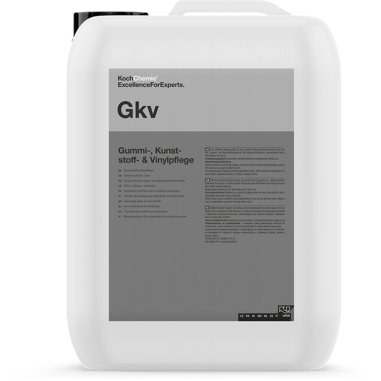 Plast och gummibehandling Koch-Chemie GKV Exterior Plastic Care, 20L