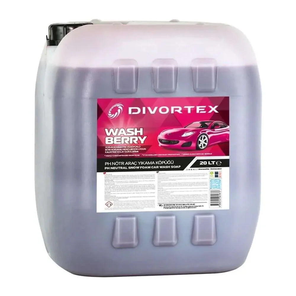 Schampo - Divortex Wash Berry Foam Shampoo 20L