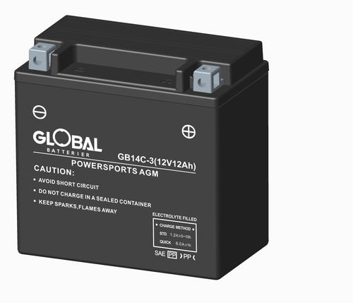 GLOBAL GB14C-3 FA MC Batteri 12Ah