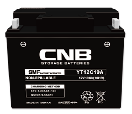 GLOBAL YT12C19A FA MC Batteri 19Ah